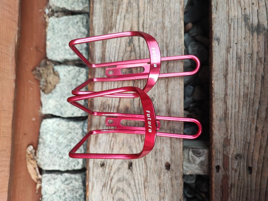 Dwa koszyki na bidon rowerowy Futura Retro MTB alu