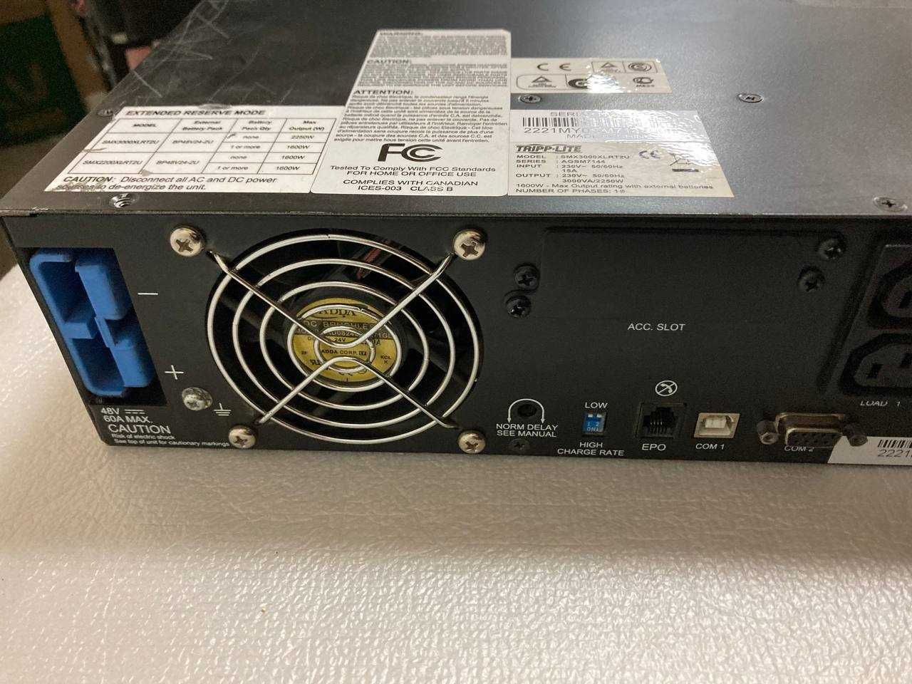 Безперебійник ДБЖ (ИБП) Tripp Lite SMX3000XLRT2U SmartPro 230V 3kVA