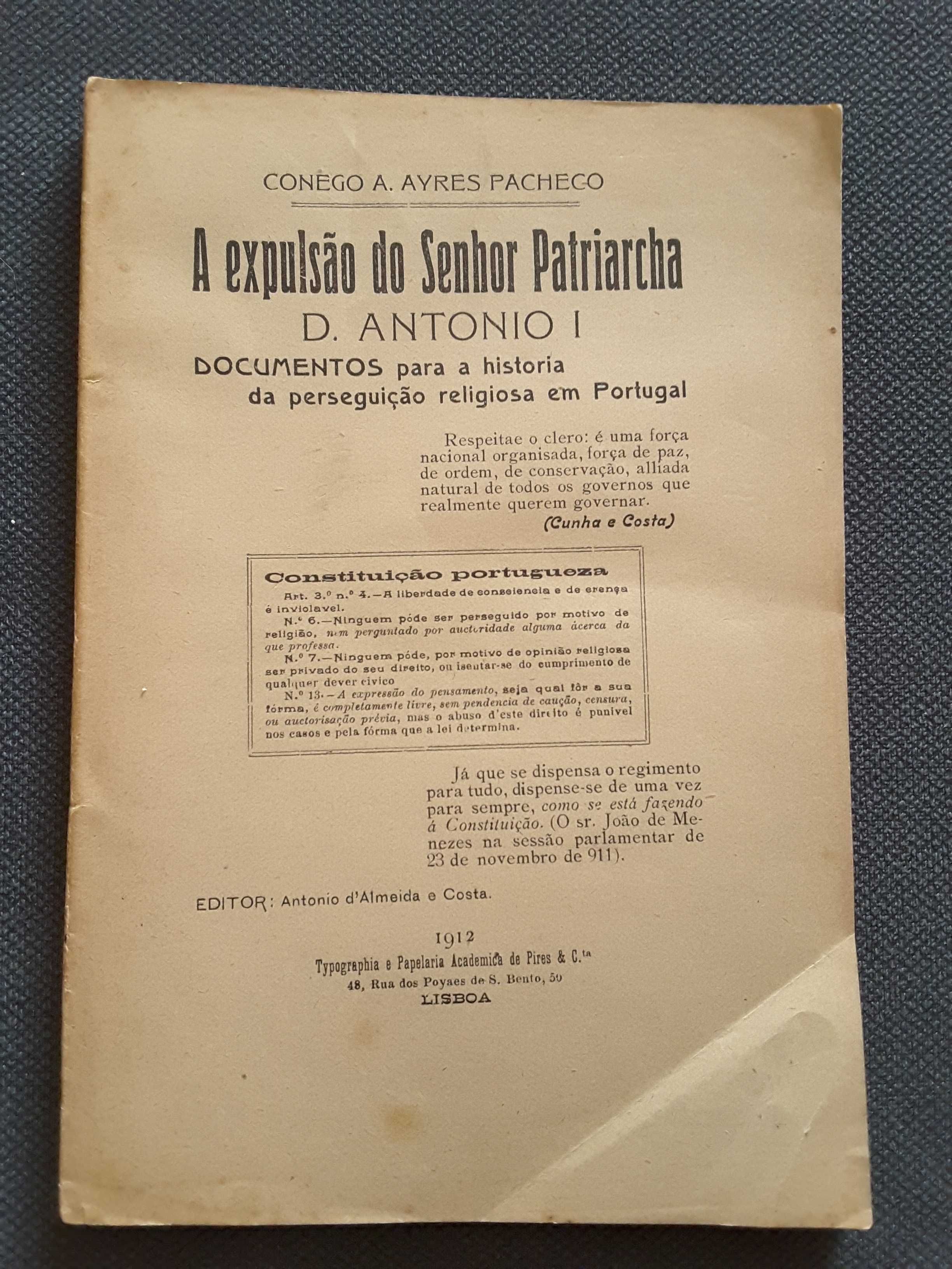 A Expulsão do Patriarcha (1912) / Infantas Portuguesas