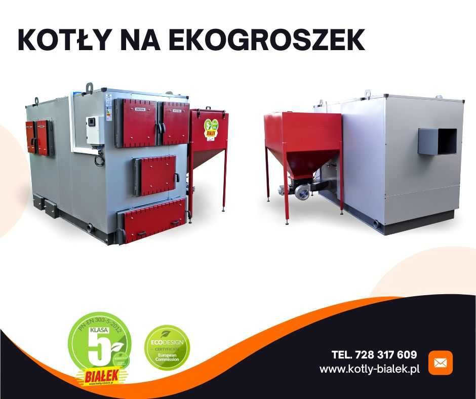 Kocioł Piec z podajnikiem na ekogroszek 200kW PRODUCENT