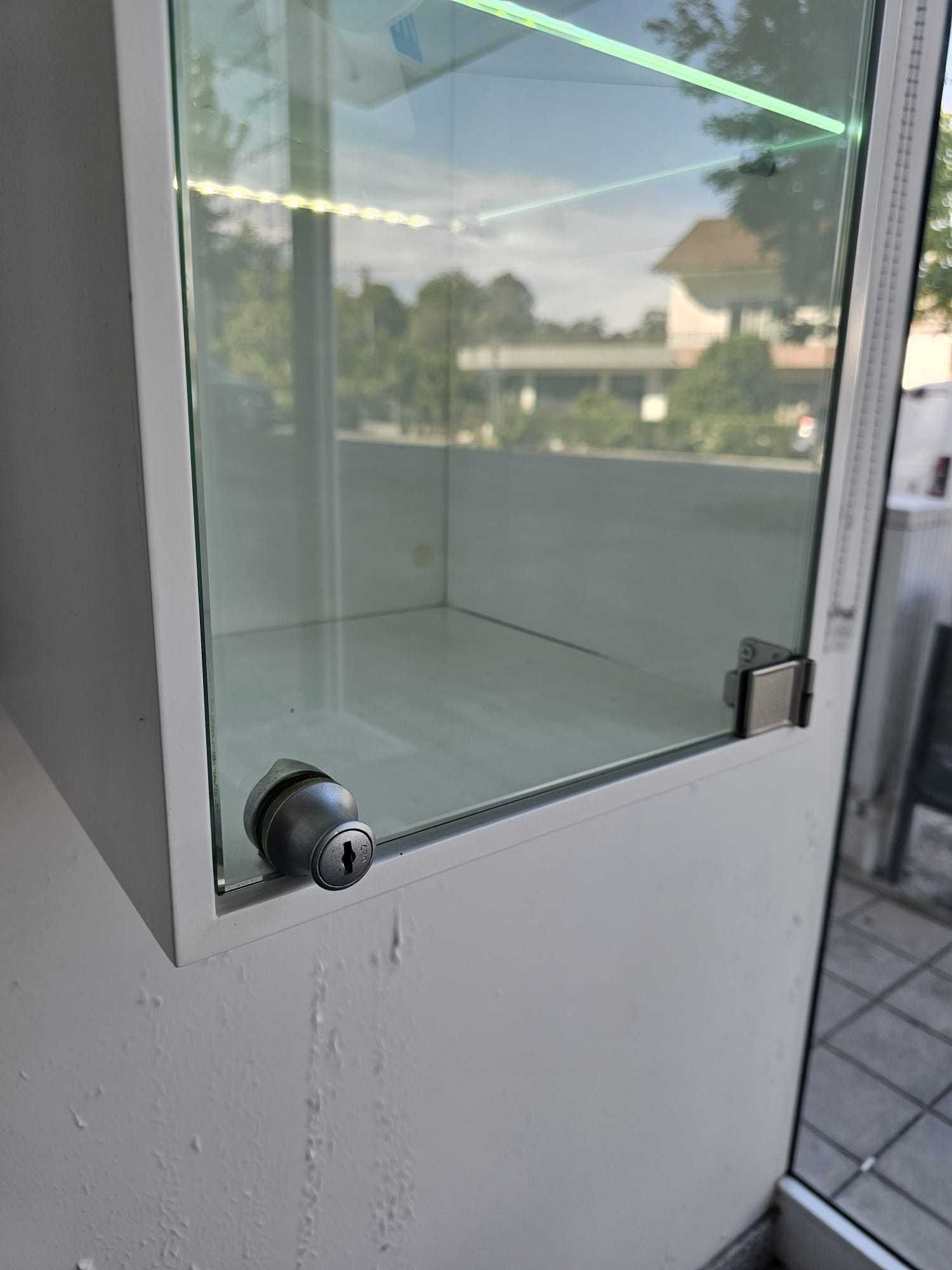 Estantes/Vitrines em Vidro e LED