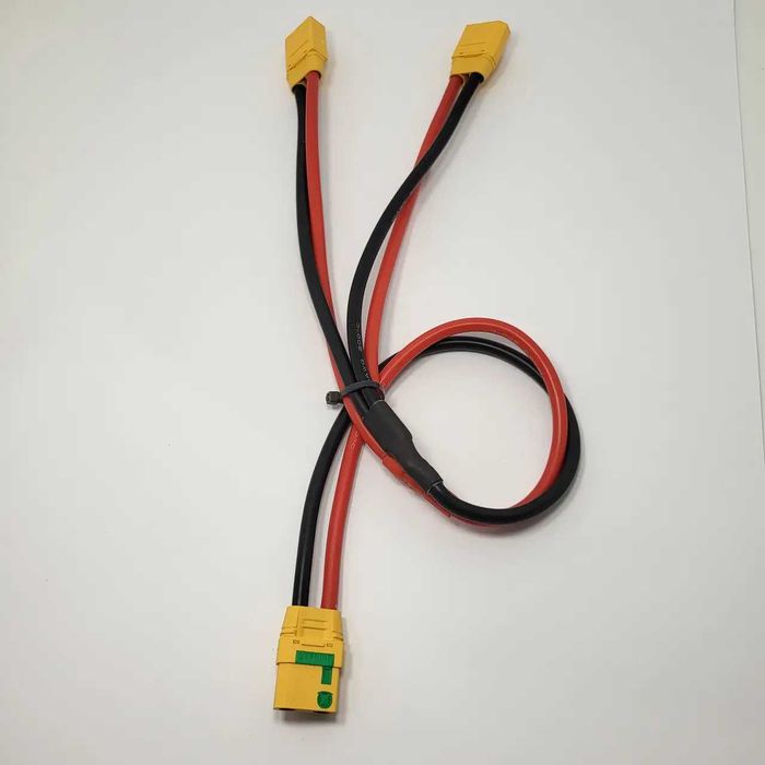Мощный переходник XT90-S Female to два XT90 Male 25см