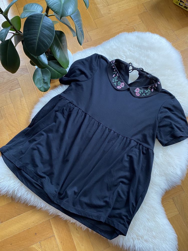 Czarna bluzka plus size / bluzka ciążowa House rozmiar XL ( 42 )