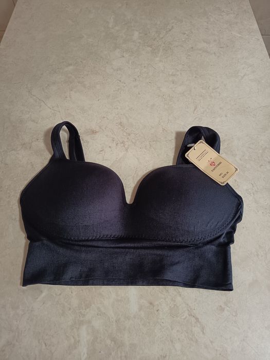 Nowy stanik biustonosz top sportowy M 38 czarny