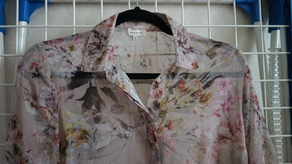 Блуза, рубашка шифонова , розмір наш 42-44