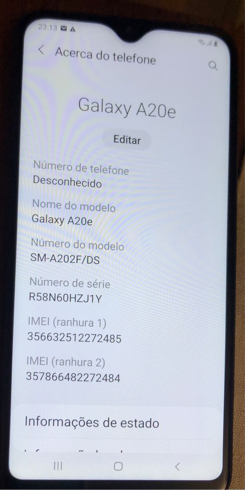 Samsung Galaxi A20e