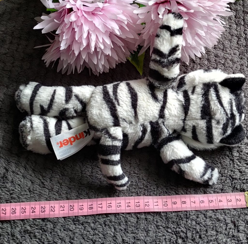 Kolekcja Kinder Maskotka / przytulanka biały tygrys