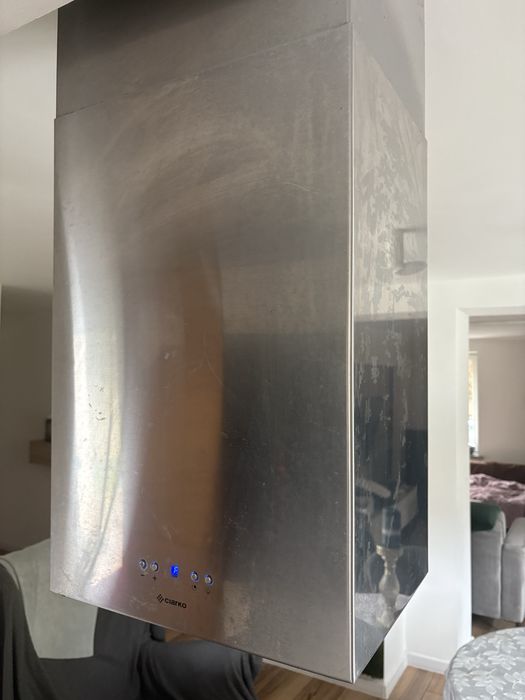 Okap ciarko wyspowy   Na filtr lub wentykacyjny