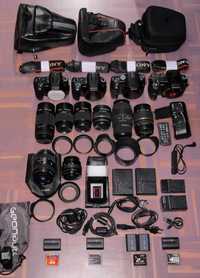 Sony Alpha A700 + A350 + A300 + A100 + Flash + 8 lentes + extras