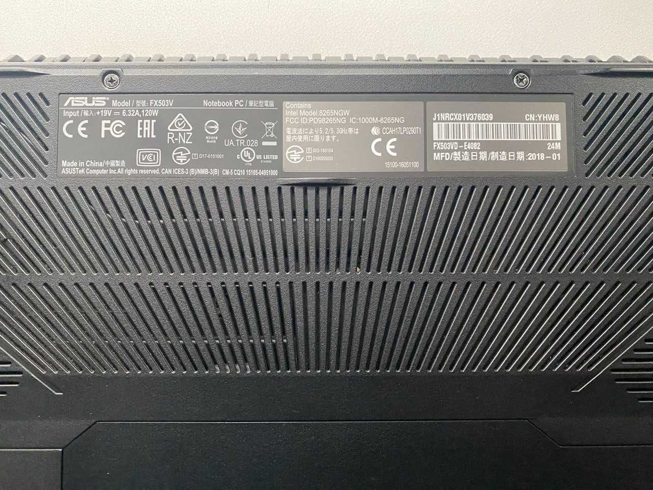 Ноутбук Asus /i5-7300HQ/GTX 1050 4 ГБ/SSD 500/RAM 8GB