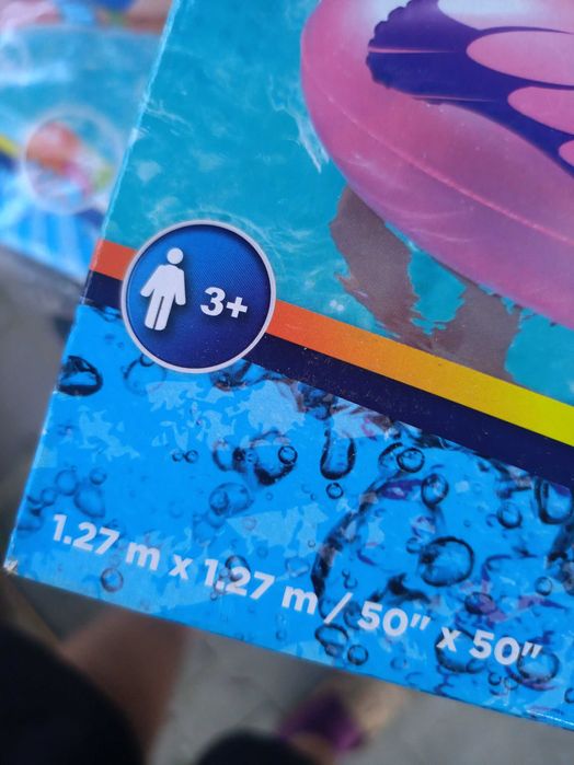 nowy materac do plywania FLAMING wyspa do plywania