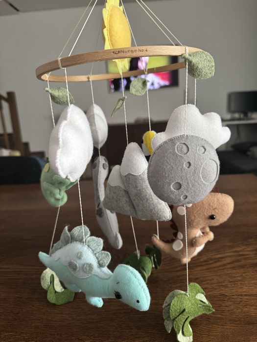 Дитячий фетровий мобіль з тримачем