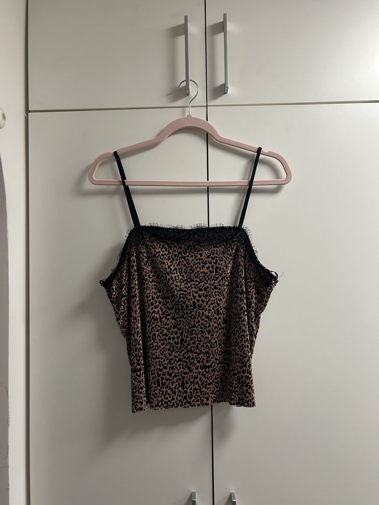 Top damski na ramiączkach panterka Miss Selfridge XL 42 nowy