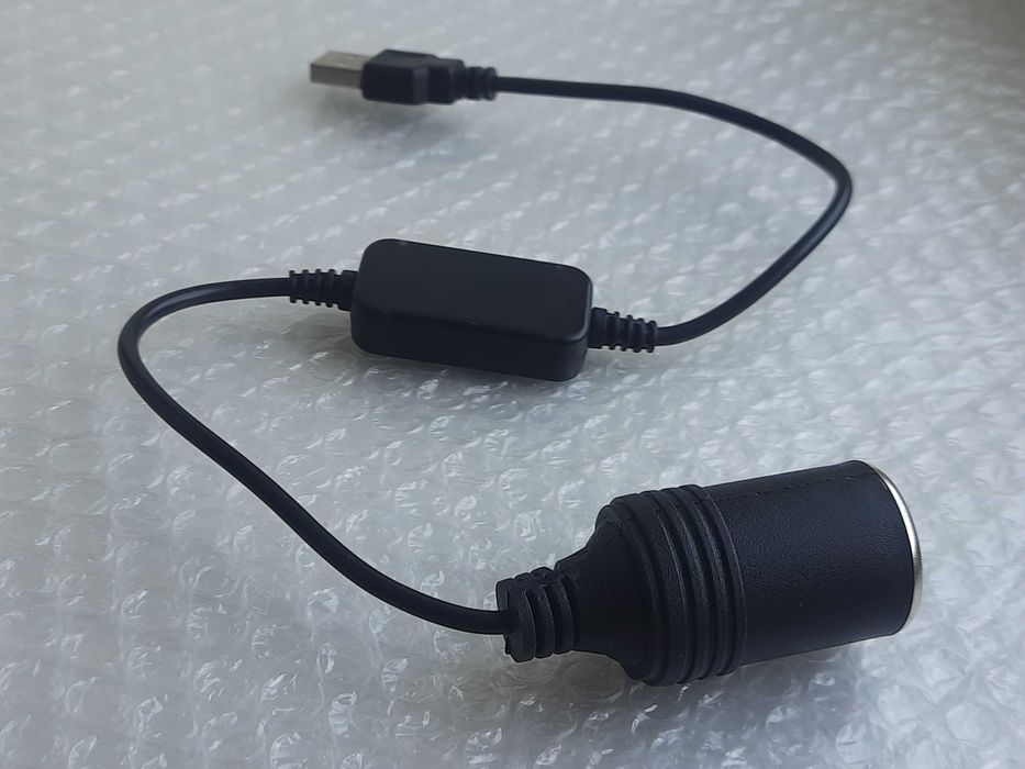Адаптер USB 5V в 12V для прикурювача, перехідник