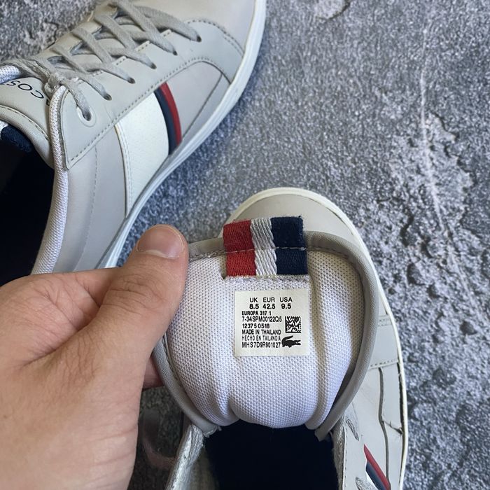 Кеди чоловічі від lacoste, сірі кеди-кросівки лакоста франція, vintage