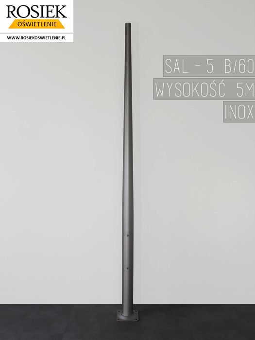 Słup oświetleniowy 5m SAL-5 B60 rosa Słupy od 2,5 do 10m | 10 kolorów