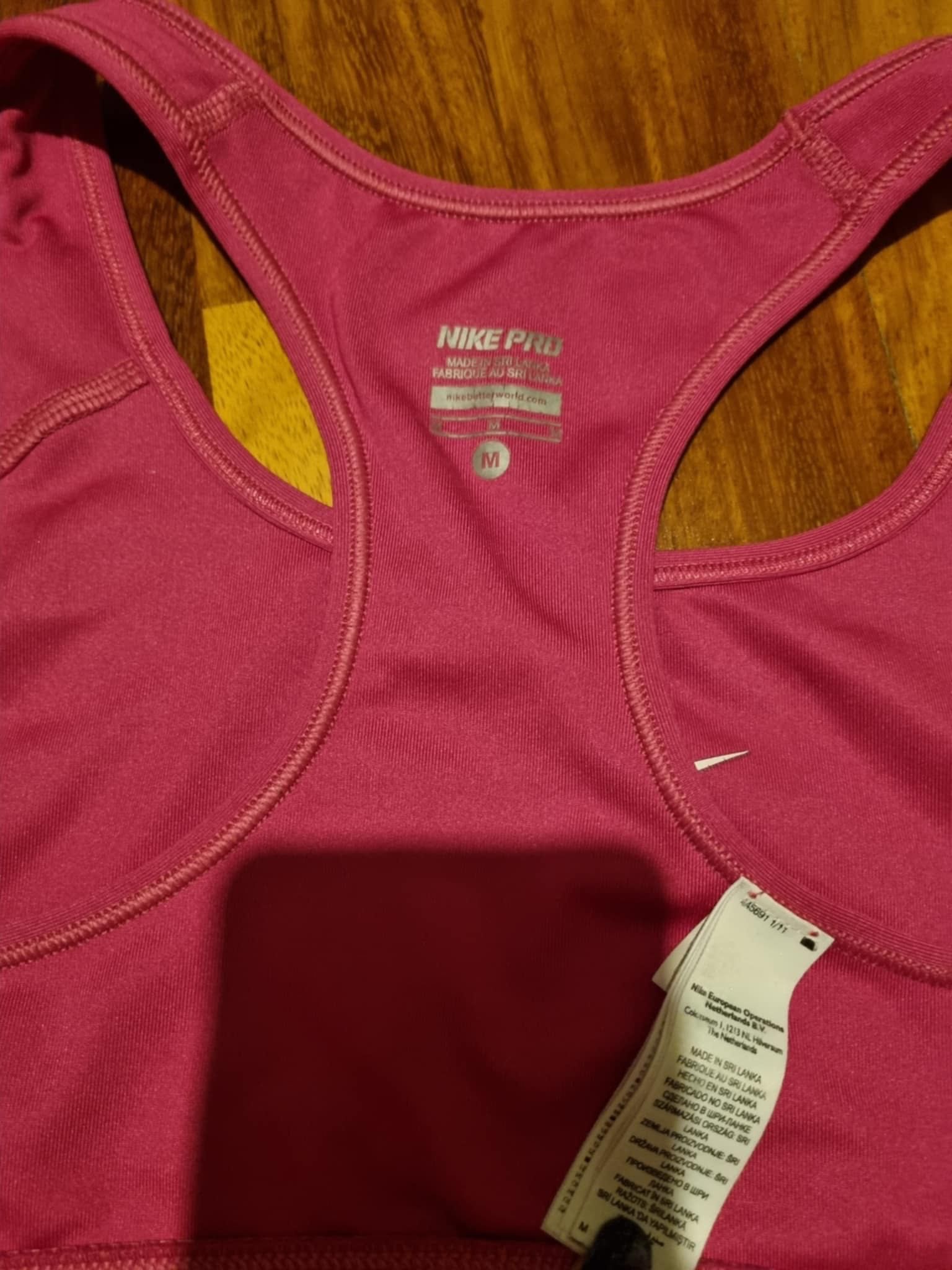 Top biustonosz sportowy Nike różowy 38 M