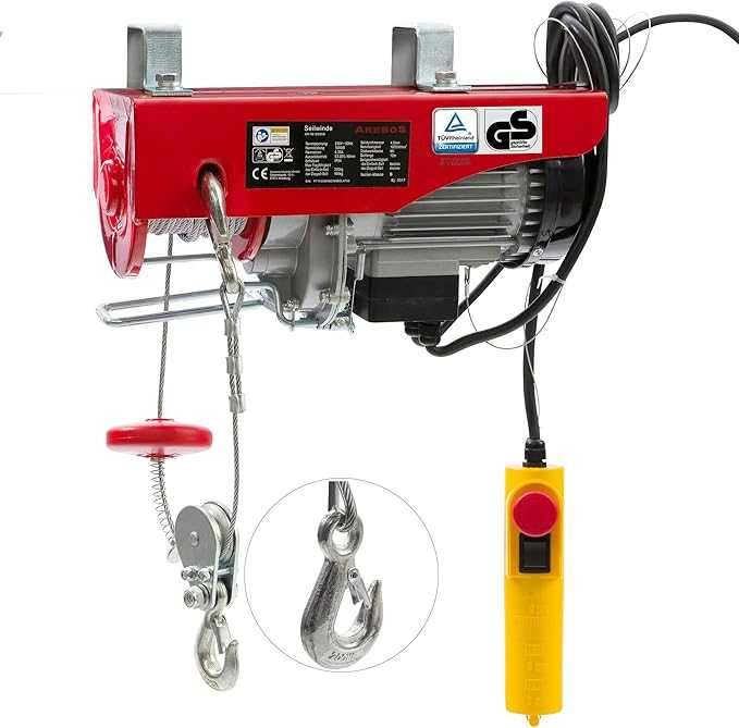 Wciągarka linowa 1000W - 200kg lina stalowa elektryczna AR-HE-SW200
