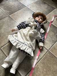 Duza porcelanowa zabytkowa Lala lalka 60 cm