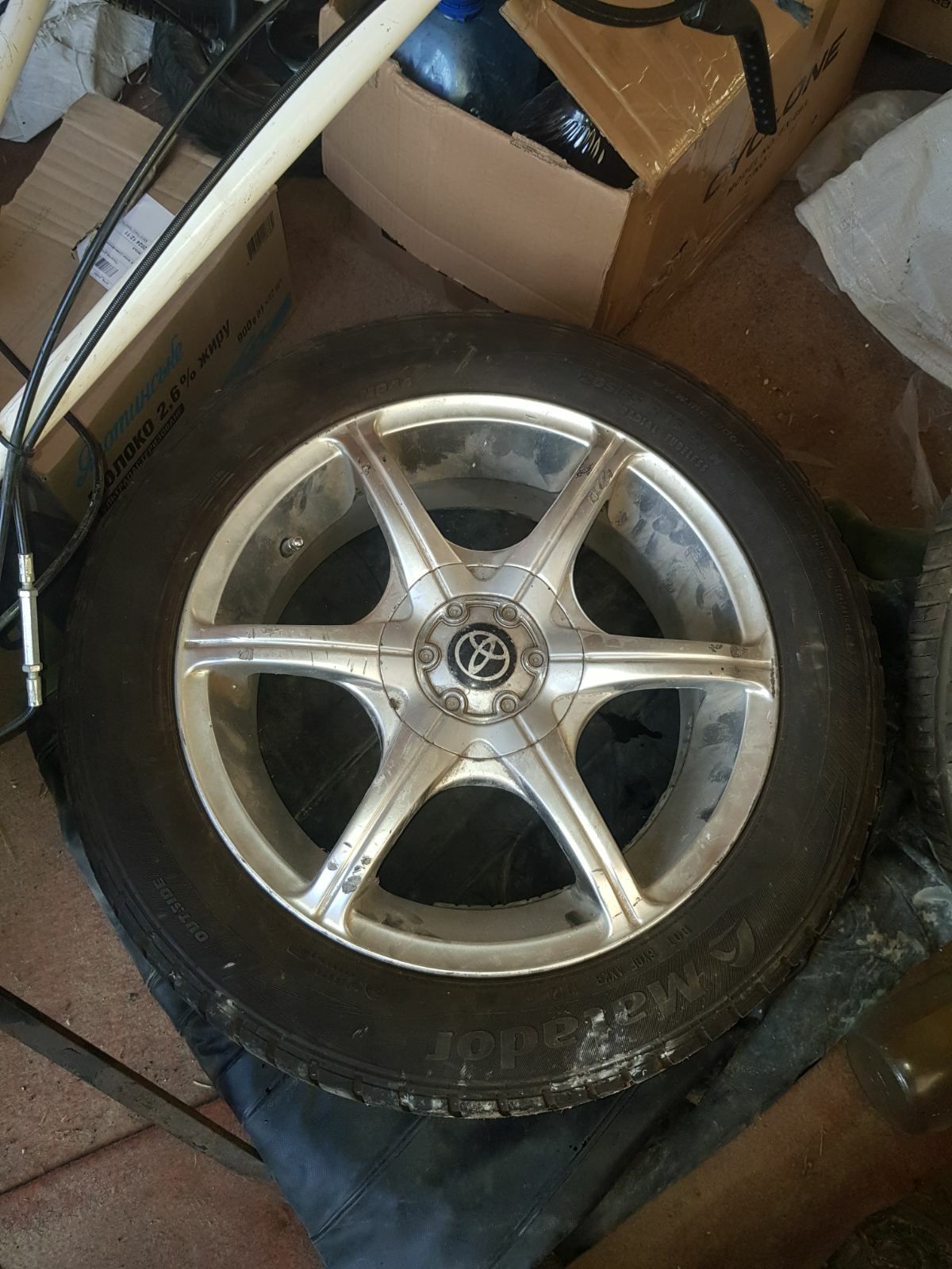R 15 5 Титановве диски 114.3 на тайоту  комплект легкосплавных дисков