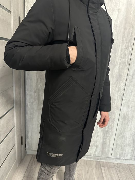 Чоловіча зимова довга куртка парка