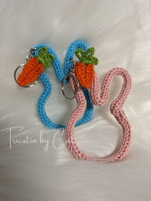 Porta-chaves em tricotin