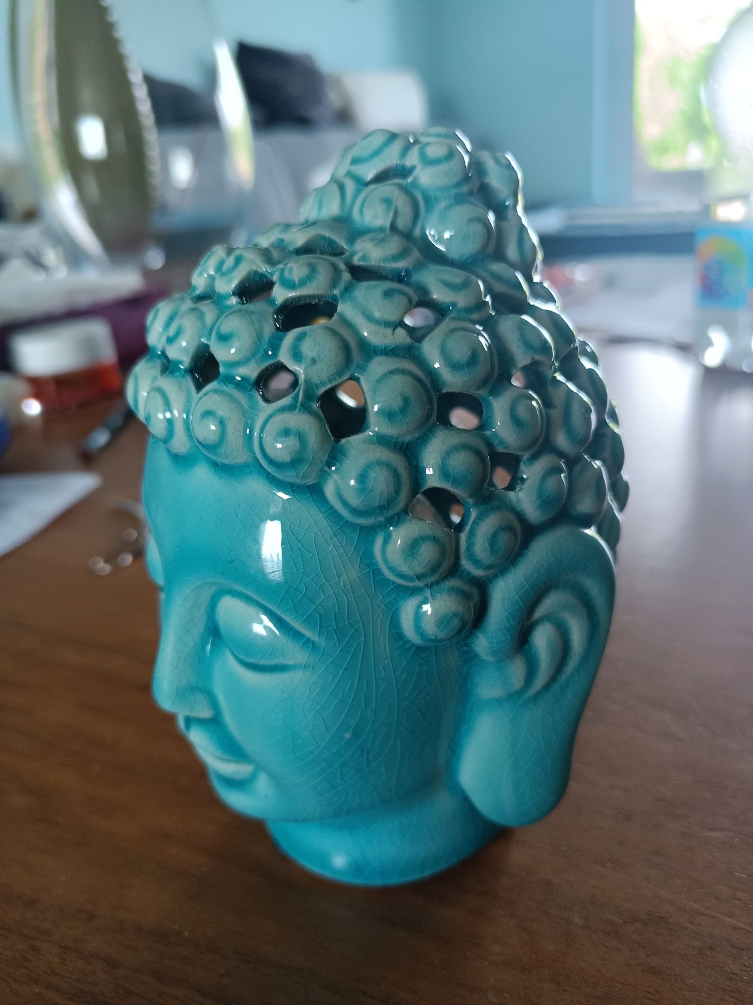 Głowa Buddy z porcelany