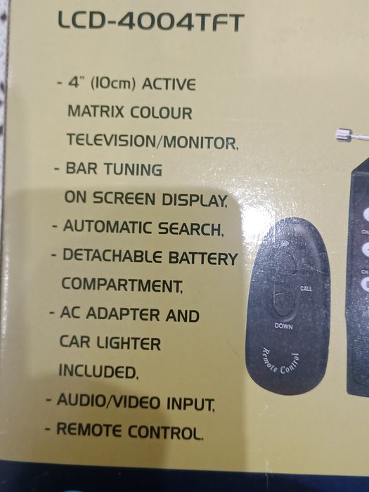 TV portátil Roadstar LCD 4004TFT cor - Ideal para colecionador