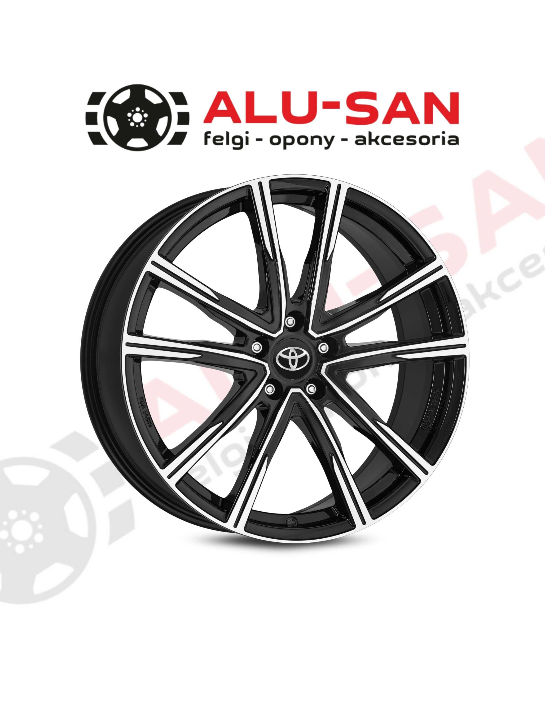Nowe Alufelgi 19" TOYOTA AURIS C-HR CAMRY YARIS CROSS Czarny Poler