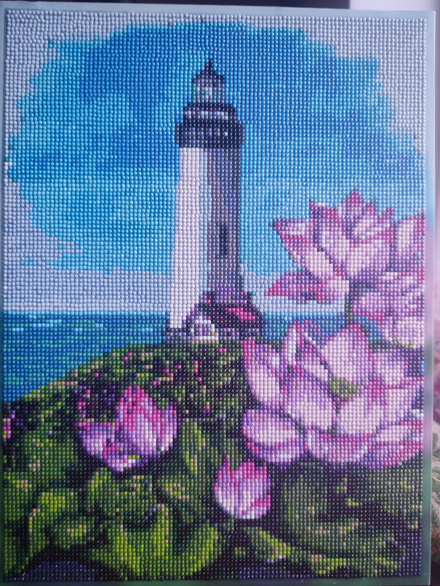 Продам картину алмазная мозаика 30×40 "Маяк" (готовая)