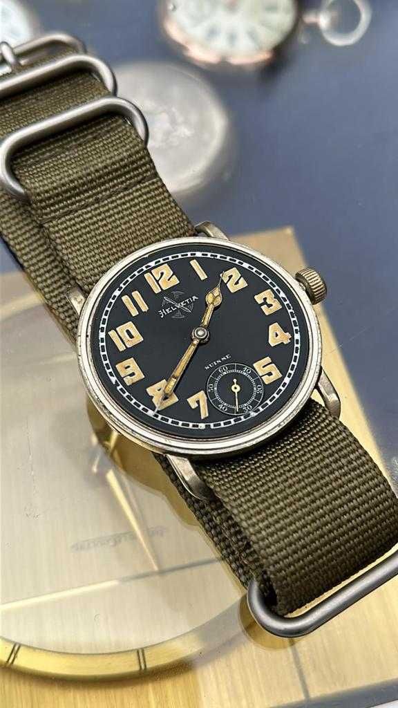 Zegarek Helvetia wojskowy 41mm duża 1930