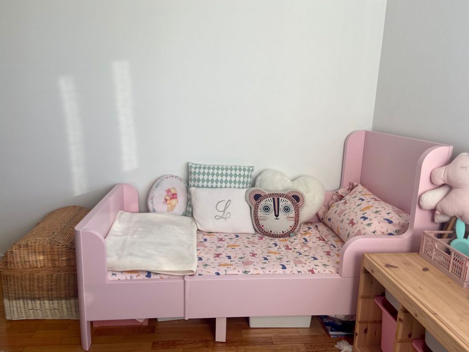 Cama de criança extensível + colchão com molas ensacadas - como NOVOS!