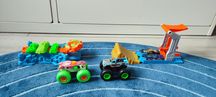 Wyrzutnia Monster truck Hot Wheels+ pojazdy samochody