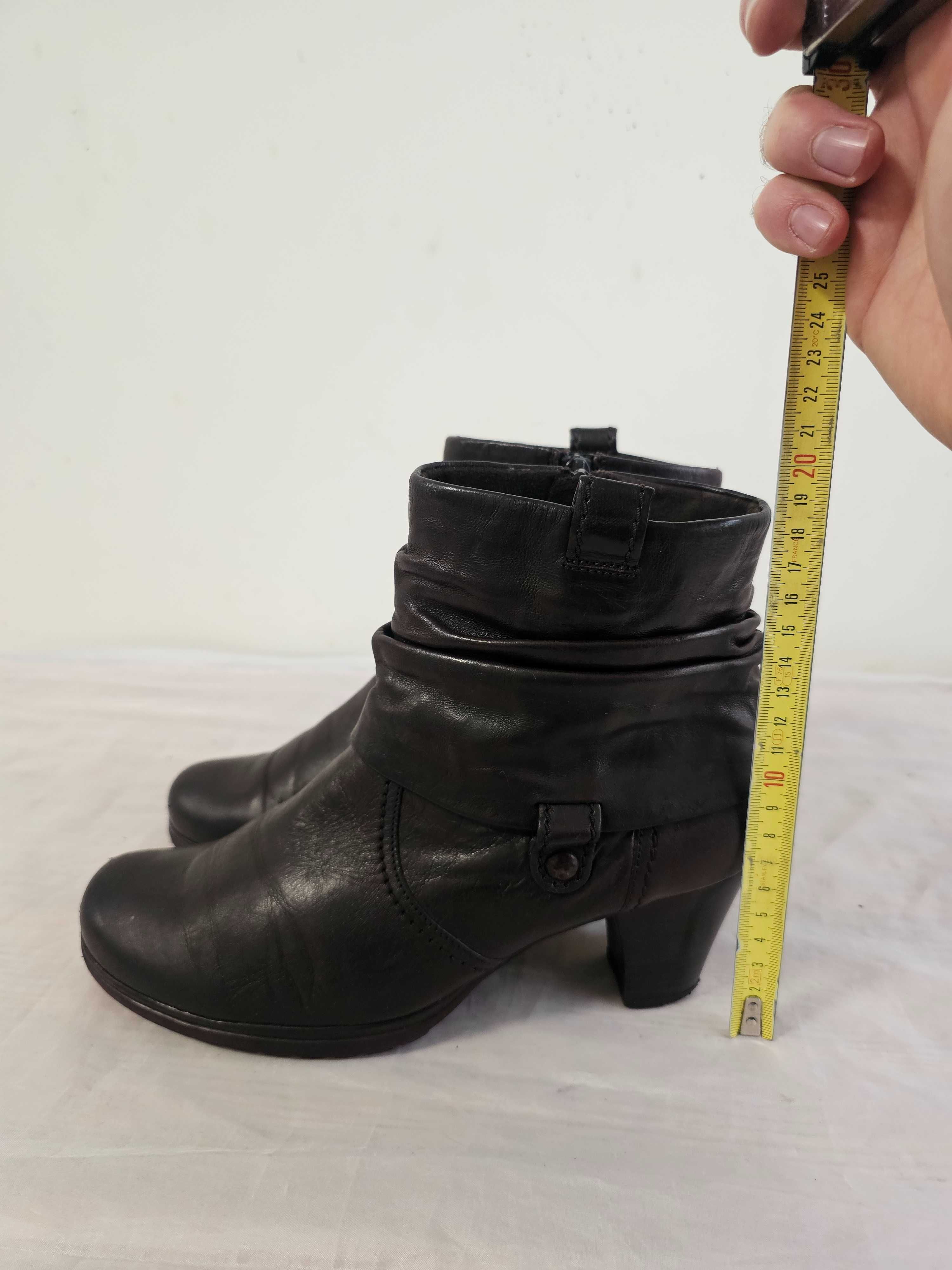 Buty botki skórzane Gabor UK 6 r. 40 , wkładka 26 cm