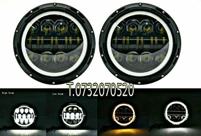 Фара Світлодіодна 7" Дюймова Нива 4×4 Ваз 2101 Уаз ГАЗ.JEEP Wrangler