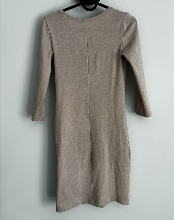 Bezowa sukienka, XS Sinsay