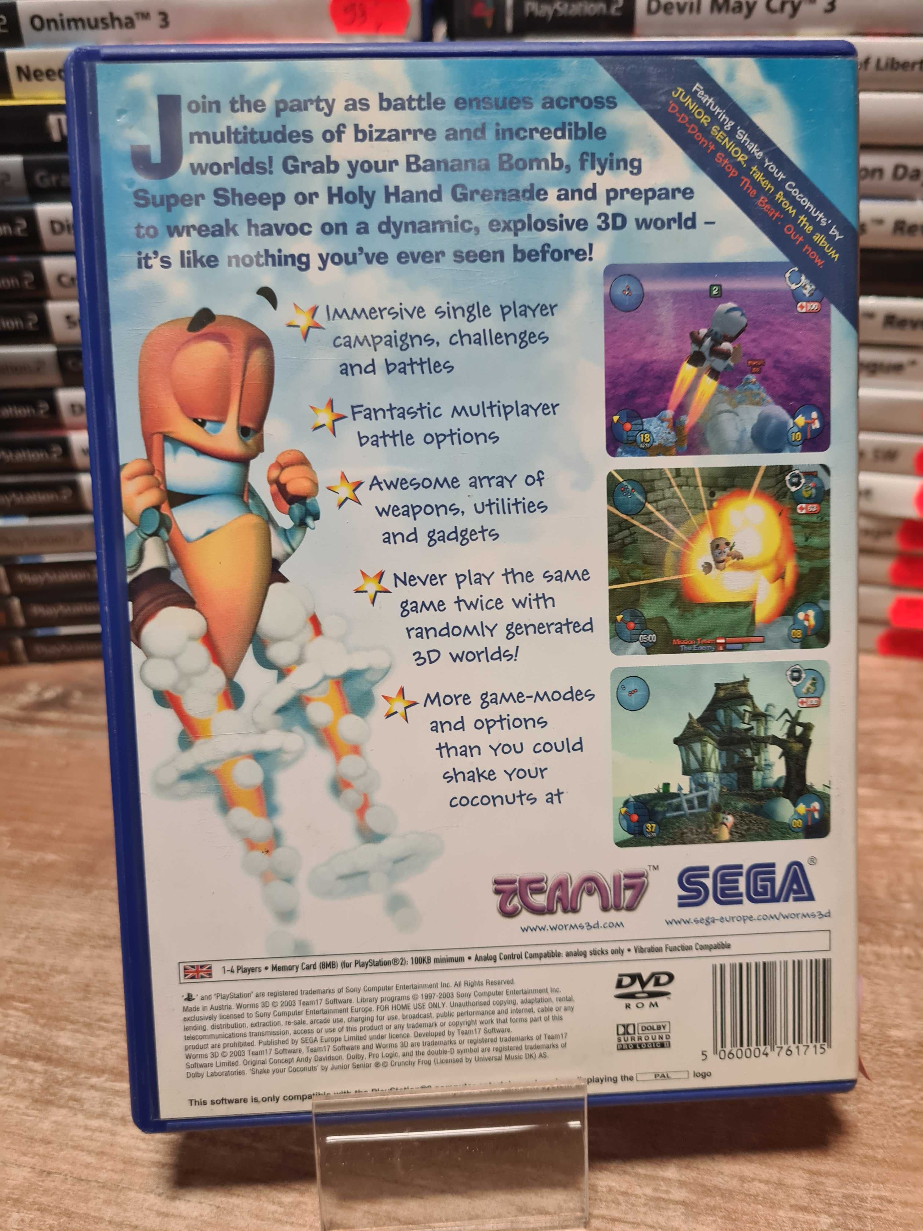 Worms 3D PS2, Sklep Wysyłka Wymiana