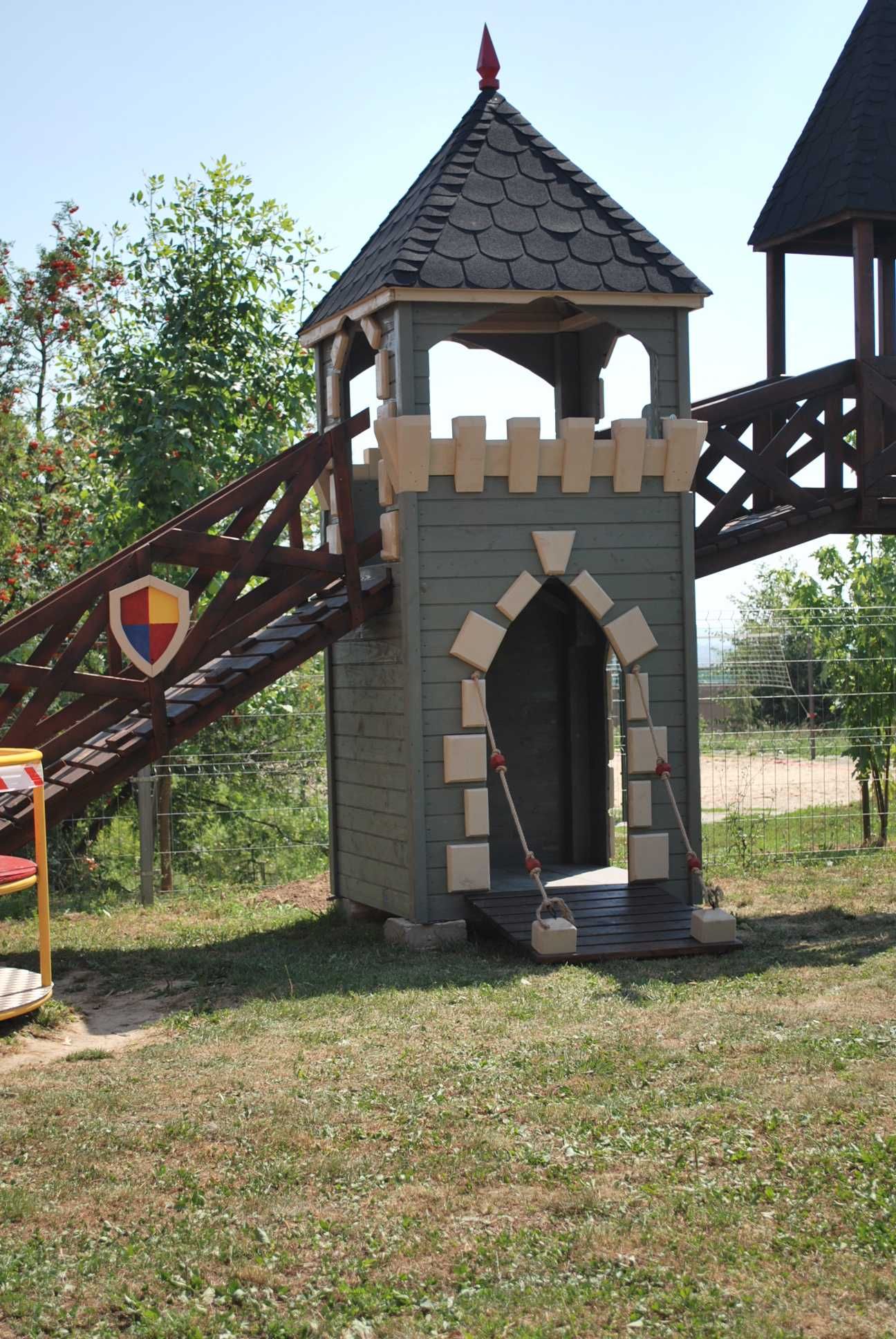 Plac zabaw dla dzieci PZ03 ! Drewniany Zamek dla dzieci!