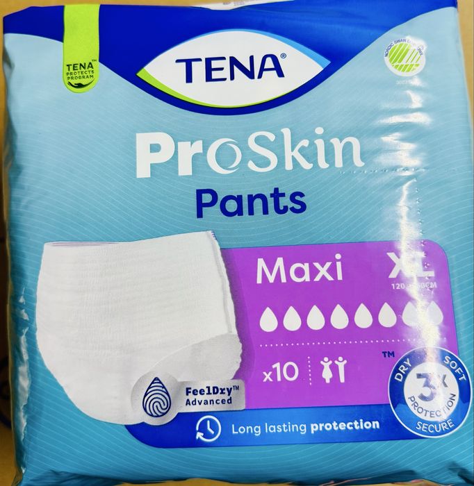 Pieluchomajtki Tena Proskin Maxi XL  10 sztuk w paczce