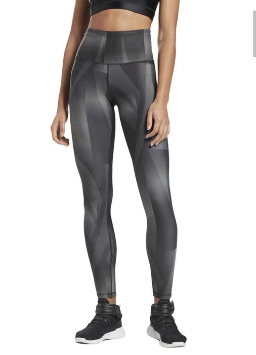 Reebok szare legginsy sportowe do ćwiczeń