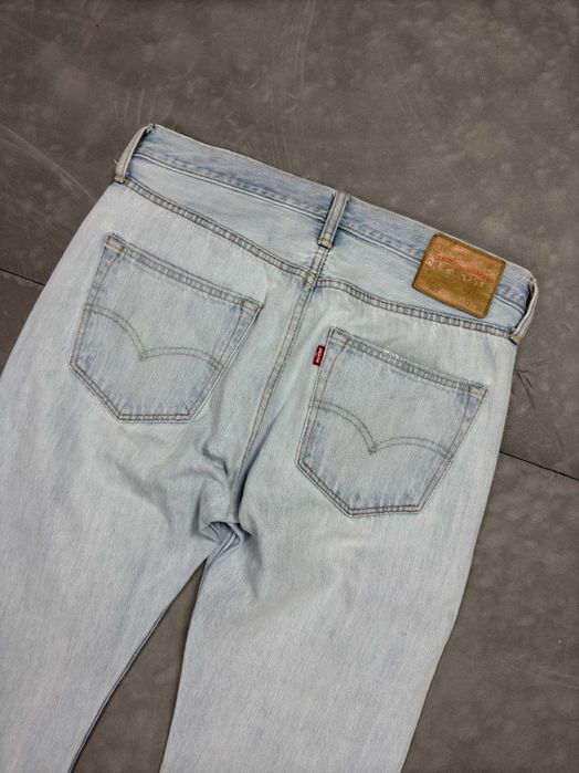 Levi’s 501 babyblue y2k denim spodnie jeansowe washed (32×30)