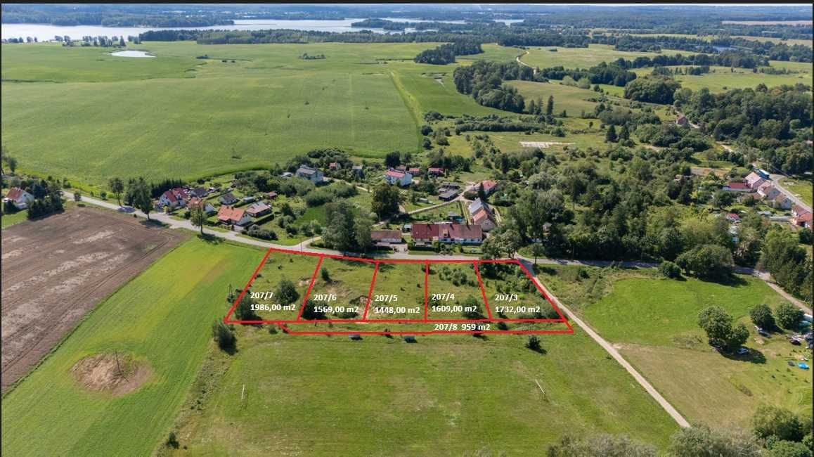 Działka budowlana w miejscowości Boguchwały, gmina Miłakowo