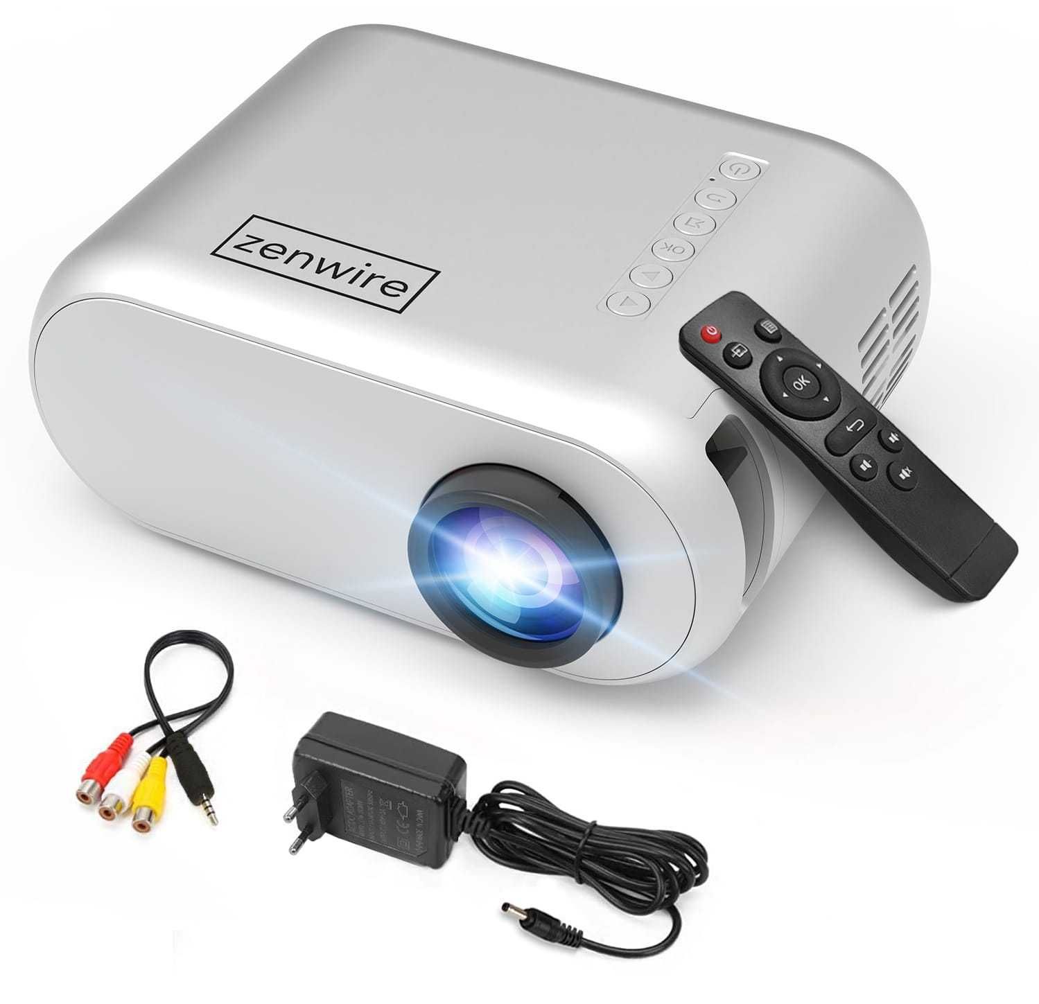Mini Projektor Przenośny Rzutnik WiFi 2.4/5 GHz Full HD Zenwire d300s