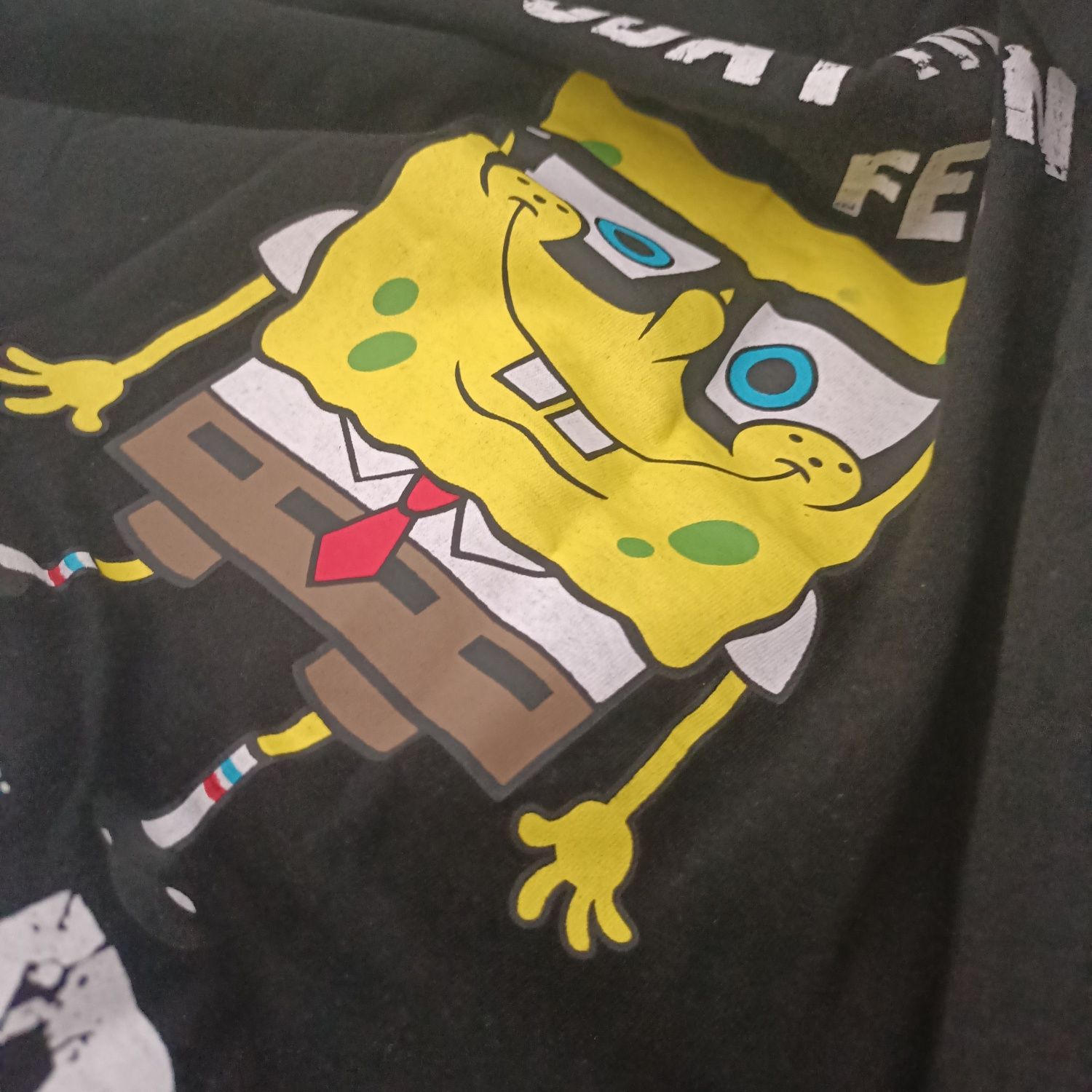 Koszulka czarna 158 SpongeBob chłopiec t shirt jak nowa