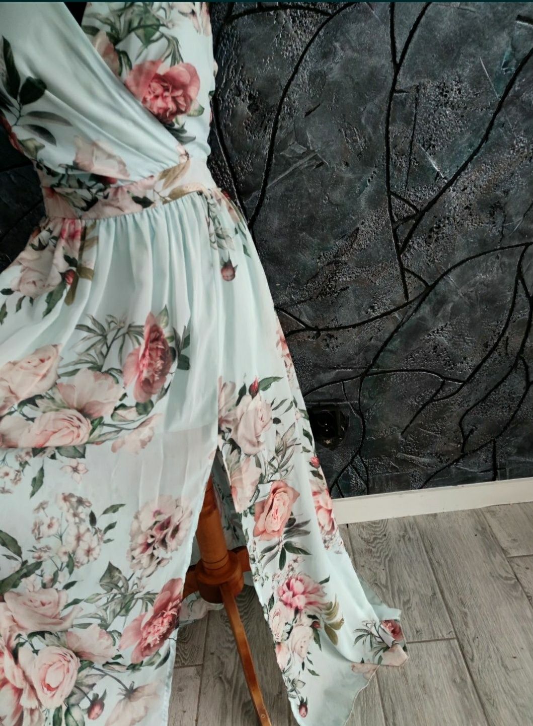 Długa suknia koktajlowa balowa elegancka wizytowa rozmiar XXL 44 xl 42