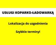 Usługi koparko-ładowarką - prace ziemne, wykopy, załadunek, szamba