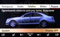 MERCEDES CL lift polskie menu lektor mapa Japonia