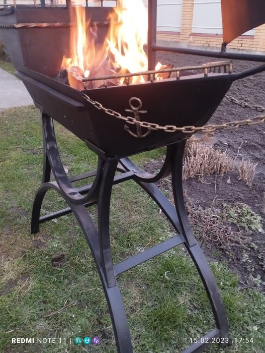 Мангал "Корабель,барбекю"Екслюзивна робота 1 у свому родіі