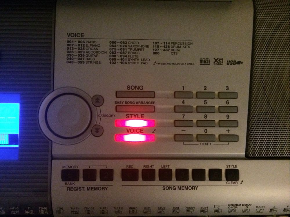 Teclado elétrico Yamaha