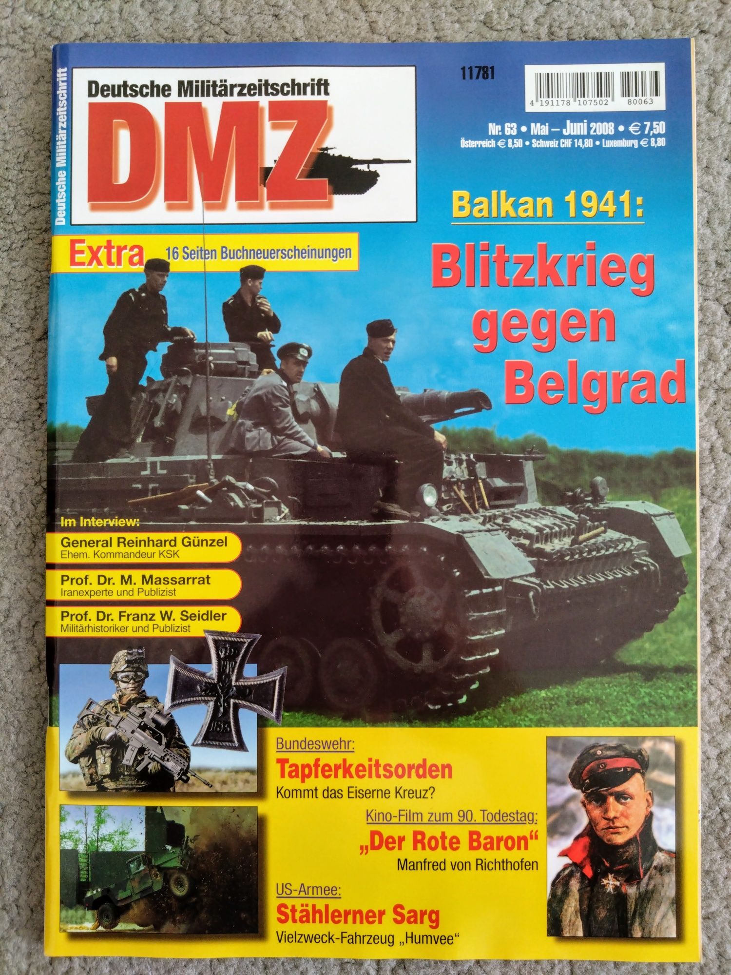 DMZ Deutsche Militarzeitschrift - 4 sztuki.
